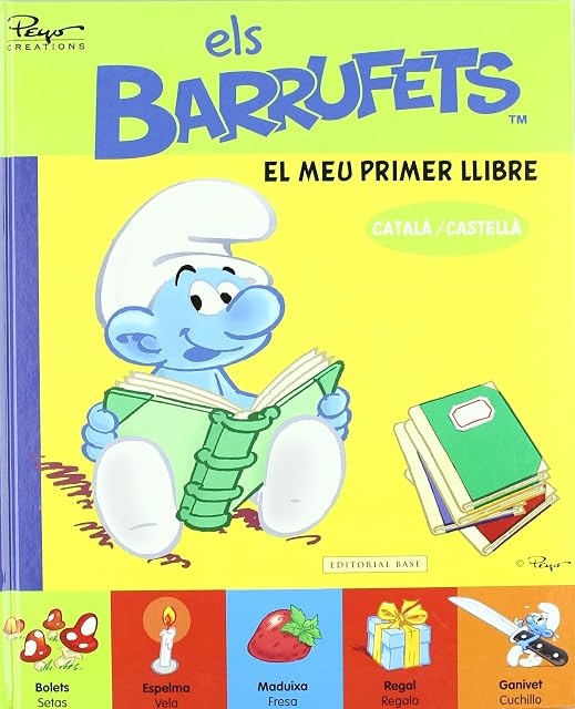 Portada de Els Barrufets: El Meu Primer Llibre Catala-Castella