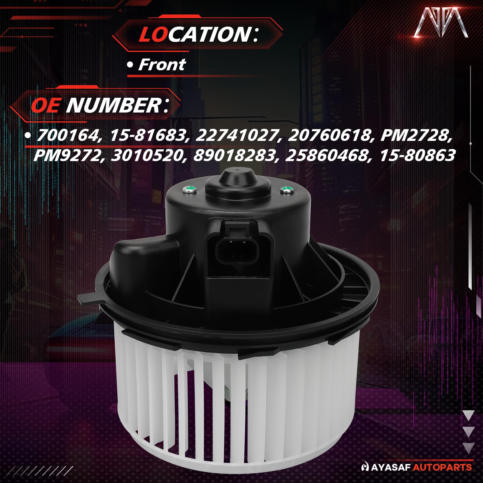 MAYASAF 700164 HVAC Blower Motor Assembly Fit For Chevy Silverado/Suburban/Tahoe/Avalanche, For GMC Sierra/Yukon, For Cadillac Escalade, For Hummer H2 In | Whizz - Foto 7