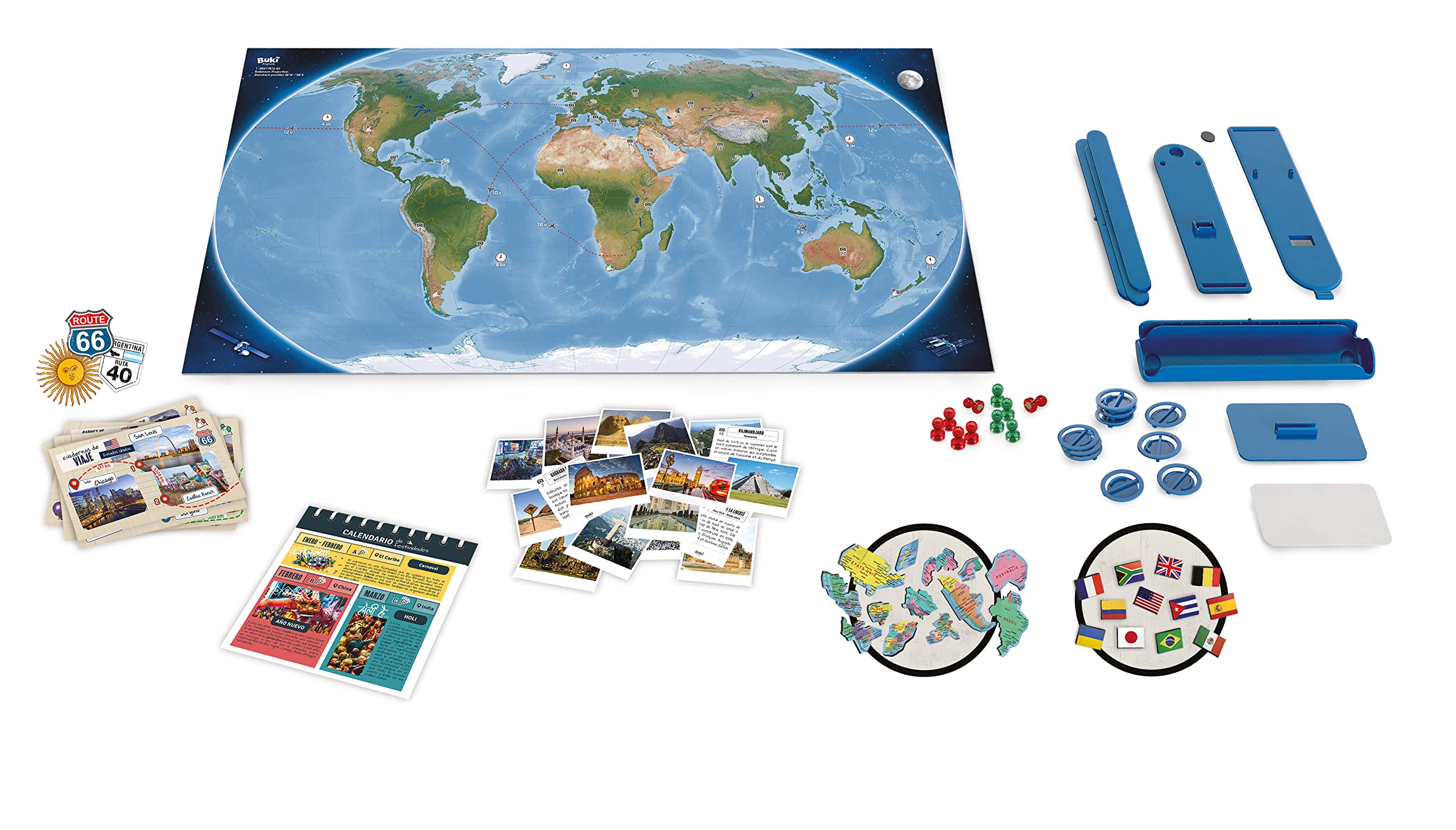 Buki- Planisfero Magnetico Versione Italiana, Large, 7346IT