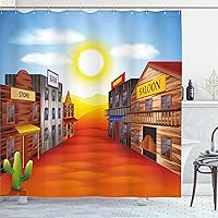 Vista 92 de Ambesonne Cortina de ducha de caballo, potente semental de Appaloosa, elegante estampado equino de campeón de sangre pura real, juego de decoración