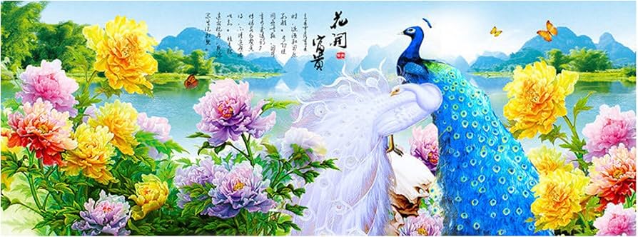 Amazon | Mona Lisa クロスステッチ 刺繍キット 春爛漫 華やか 孔雀