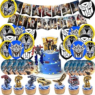68pcs Themed party items, Happy Birthday include birthday banners,cake topper , cupcake toppers, latex balloons and plate cutlery Happy Birthday, party decorations, party supplies, birthday decorations