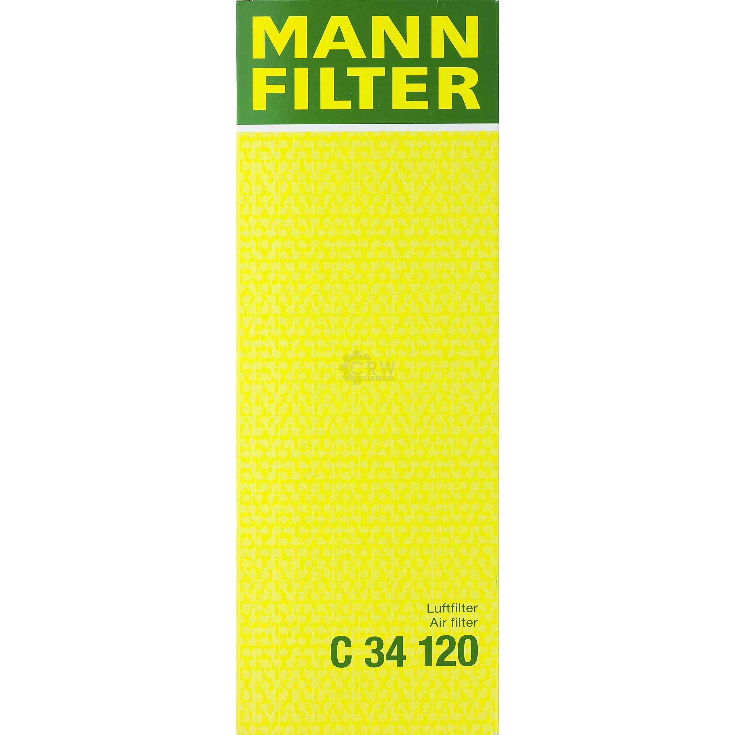 Paquete de inspección Kit de mantenimiento de filtros con filtro de aceite HU 6014 z, filtro de aire C 34 120, filtro de combustible WK 5002 x, filtro de habitáculo CUK 2941-2, tornillo de