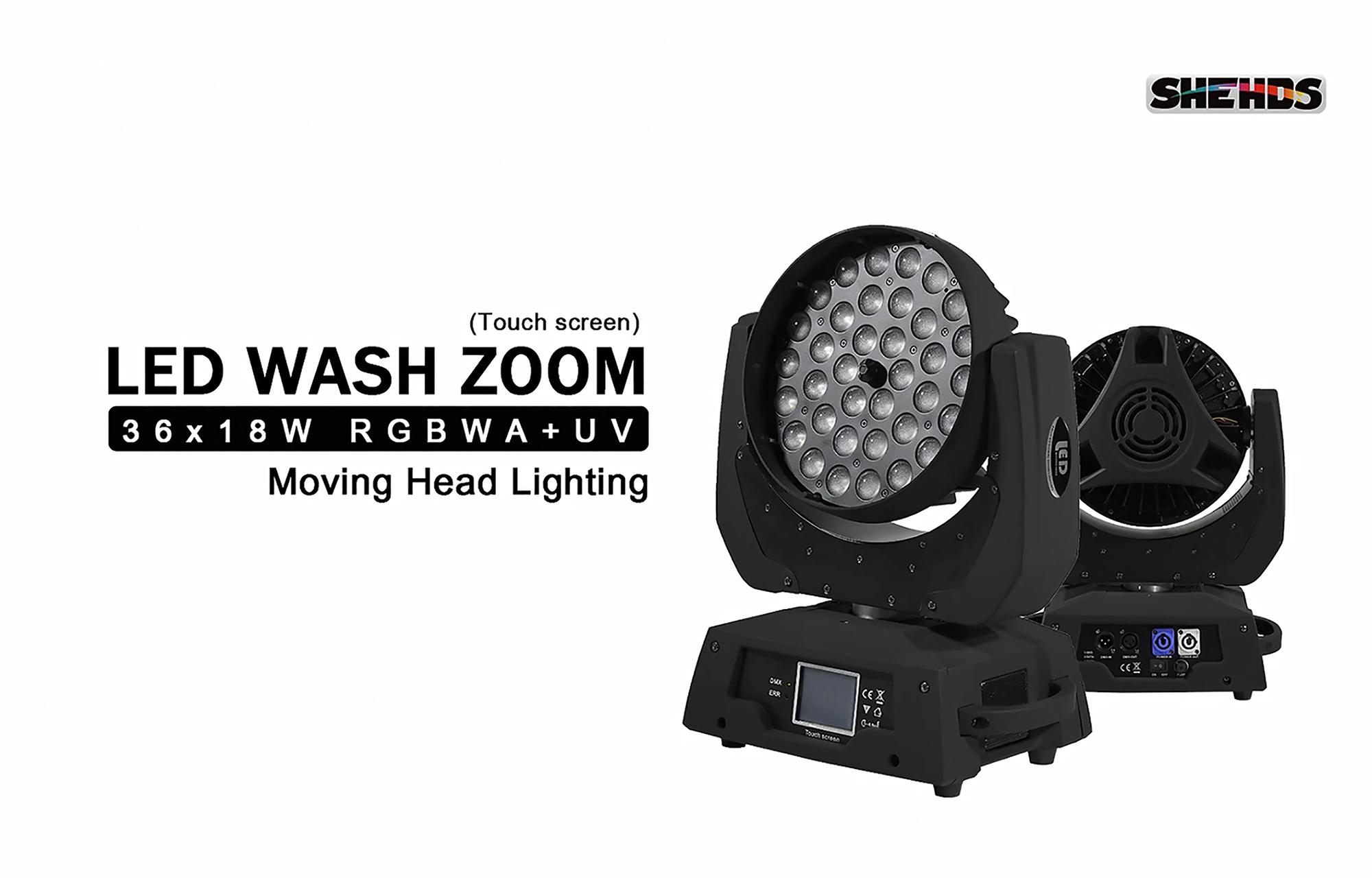 Amazon.com: SHEHDS LED Moving Head Light 36x18W Wash Zoom Effect