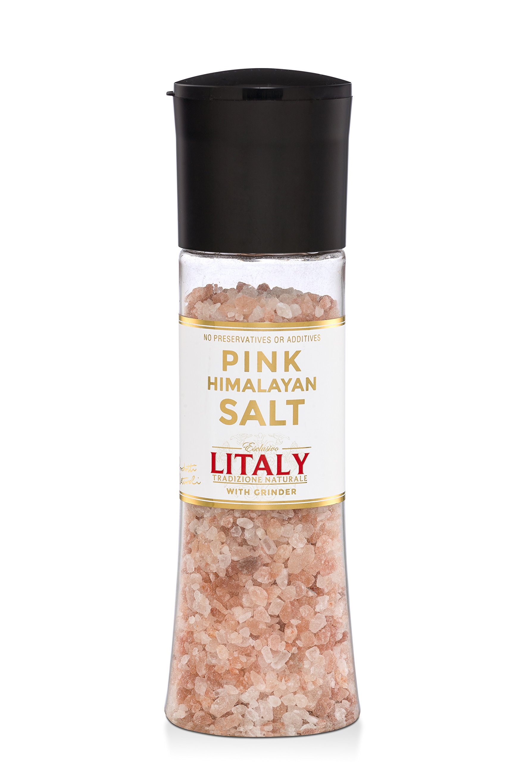 Litany Pink Himalayan Salt - Pet Jar with Grinder