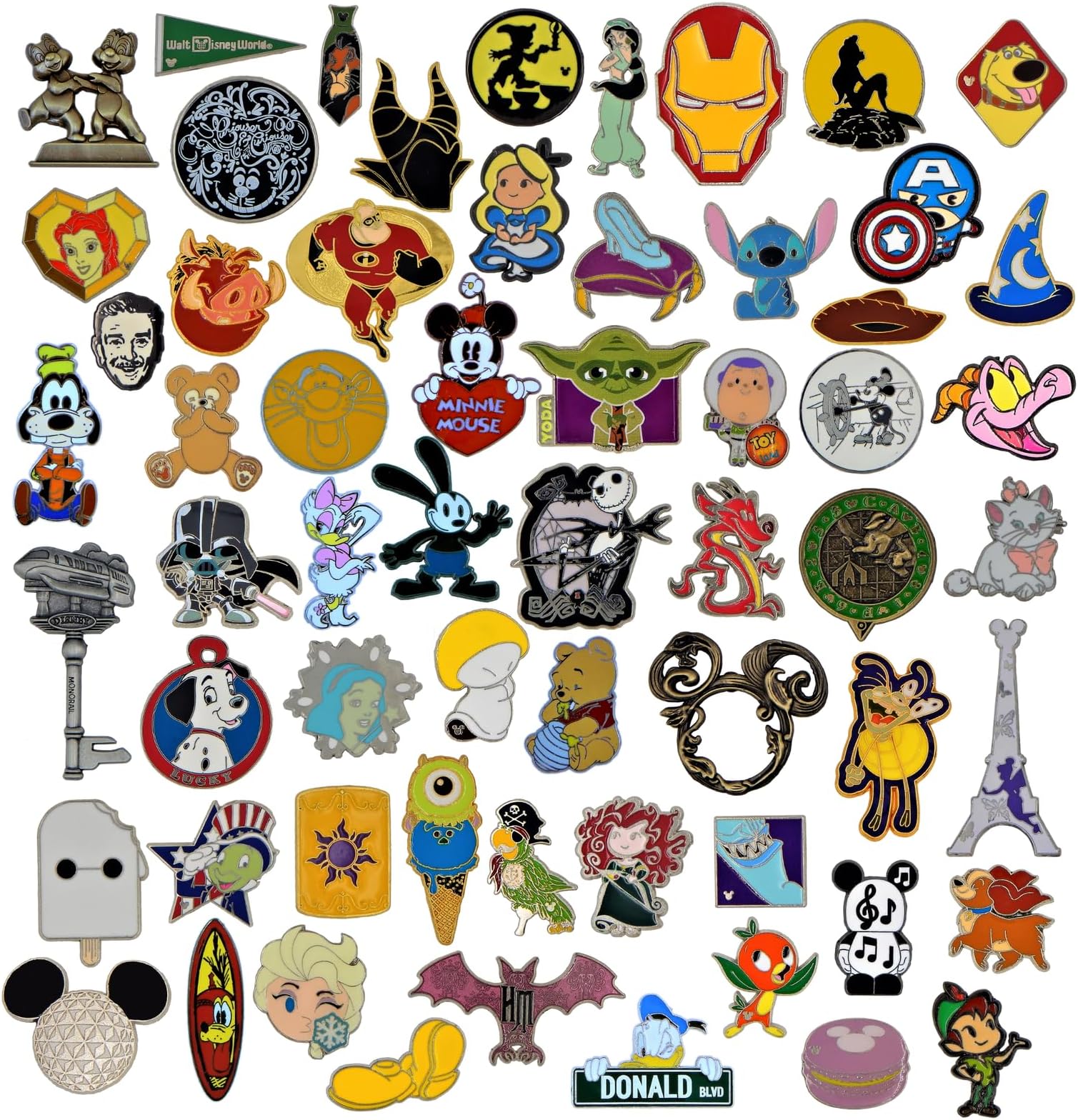 DisneeyPIN Trading Starter Set Pins Bulk World Pins
