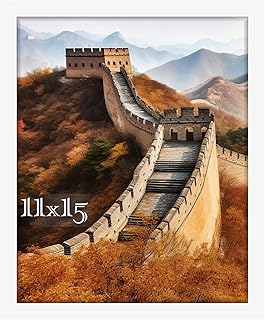 Picrit 11x15 Picture Frame, Photo Frame for Wall Mounting Display, White