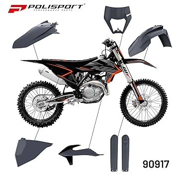 ポリスポーツ フル外装キット KTM EXC Amazon.com: Polisport Motocross (MX) Replica Plastic Kit for