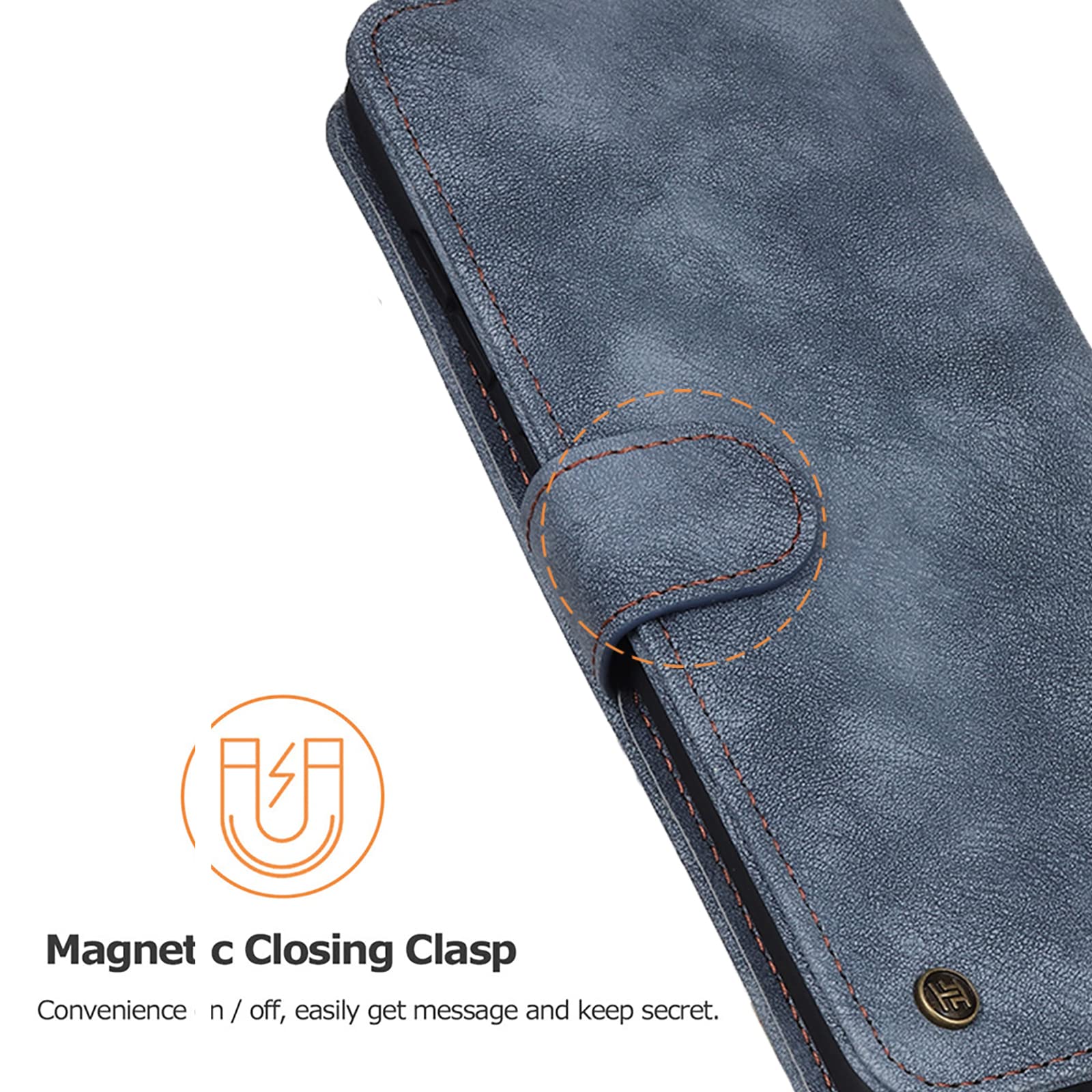 Custodia Flip Per OnePlus 10 Pro - Design In Pelle Con Supporto Magnetico E Portacarte Integrato - Foto 12
