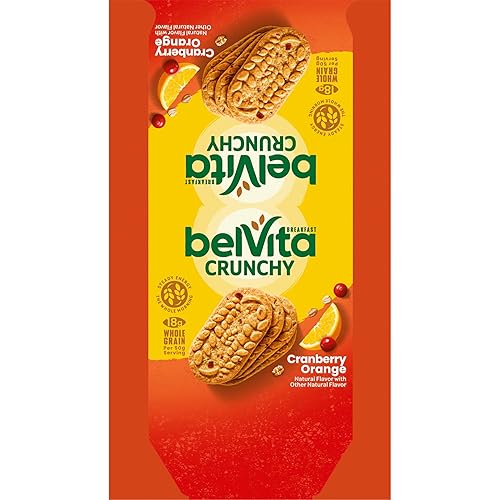 Miniatura 19 de belVita Galletas de barras de desayuno, naranja arándano, 8 paquetes (4 galletas por paquete)
