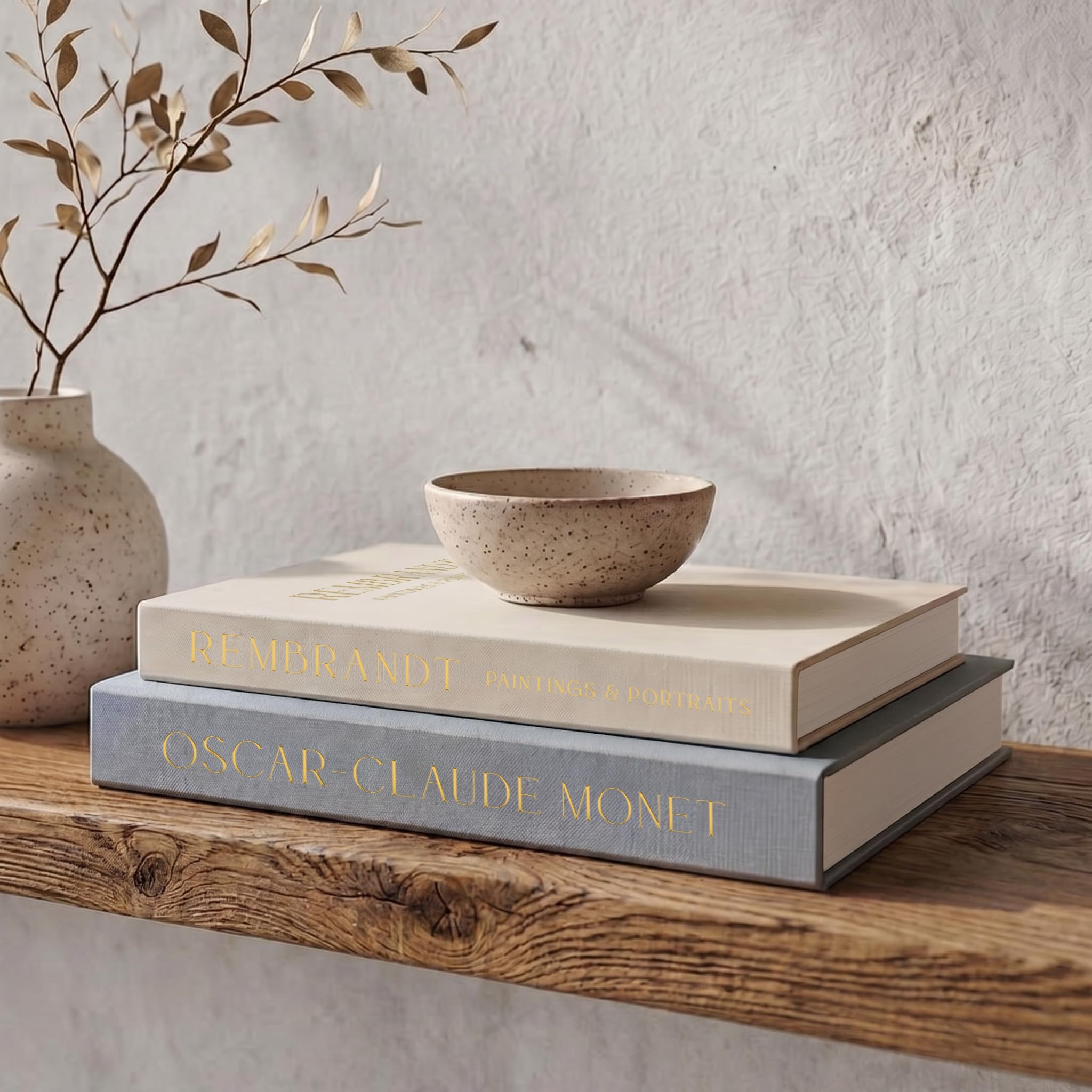 Amazon.com: Beautiful Decorative Books - Set of 2 Linen Boxes