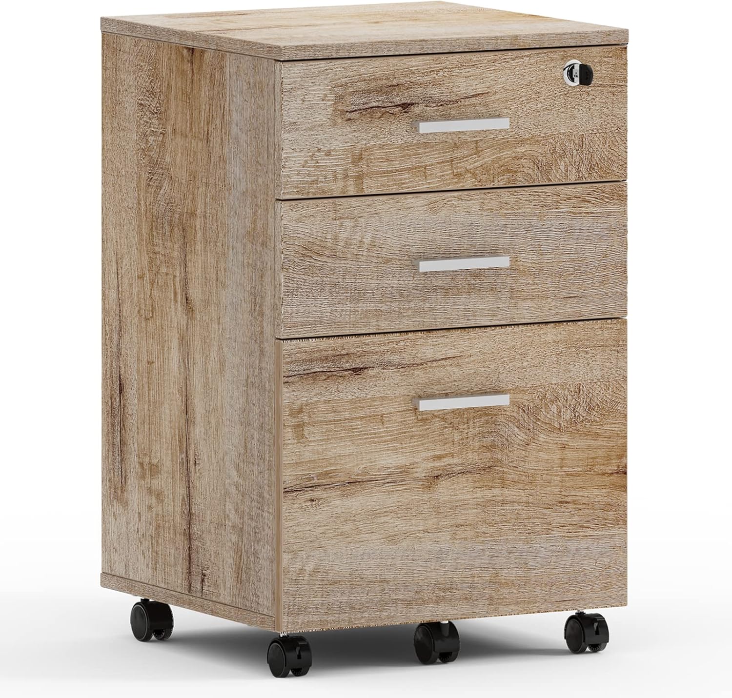 Maxtown 3 Drawer File Wood Filing for Home