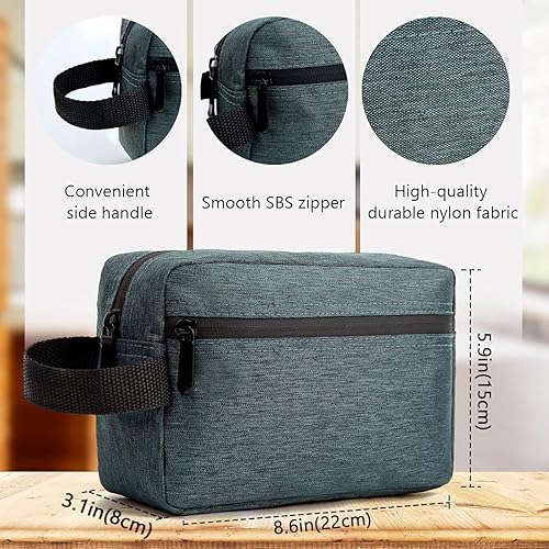 Miniatura 5 de FUNSEED Neceser de viaje para mujeres y hombres, bolsa de afeitar resistente al agua para accesorios de artículos de tocador, bolsas de