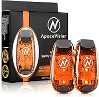 Vista 10 de LED Safety Light (2 Pack) - Clip On Strobe/Running Lights for Runners, Dog, Bike, Walking, Boat, Kayak, Stroller and More - High Visibility