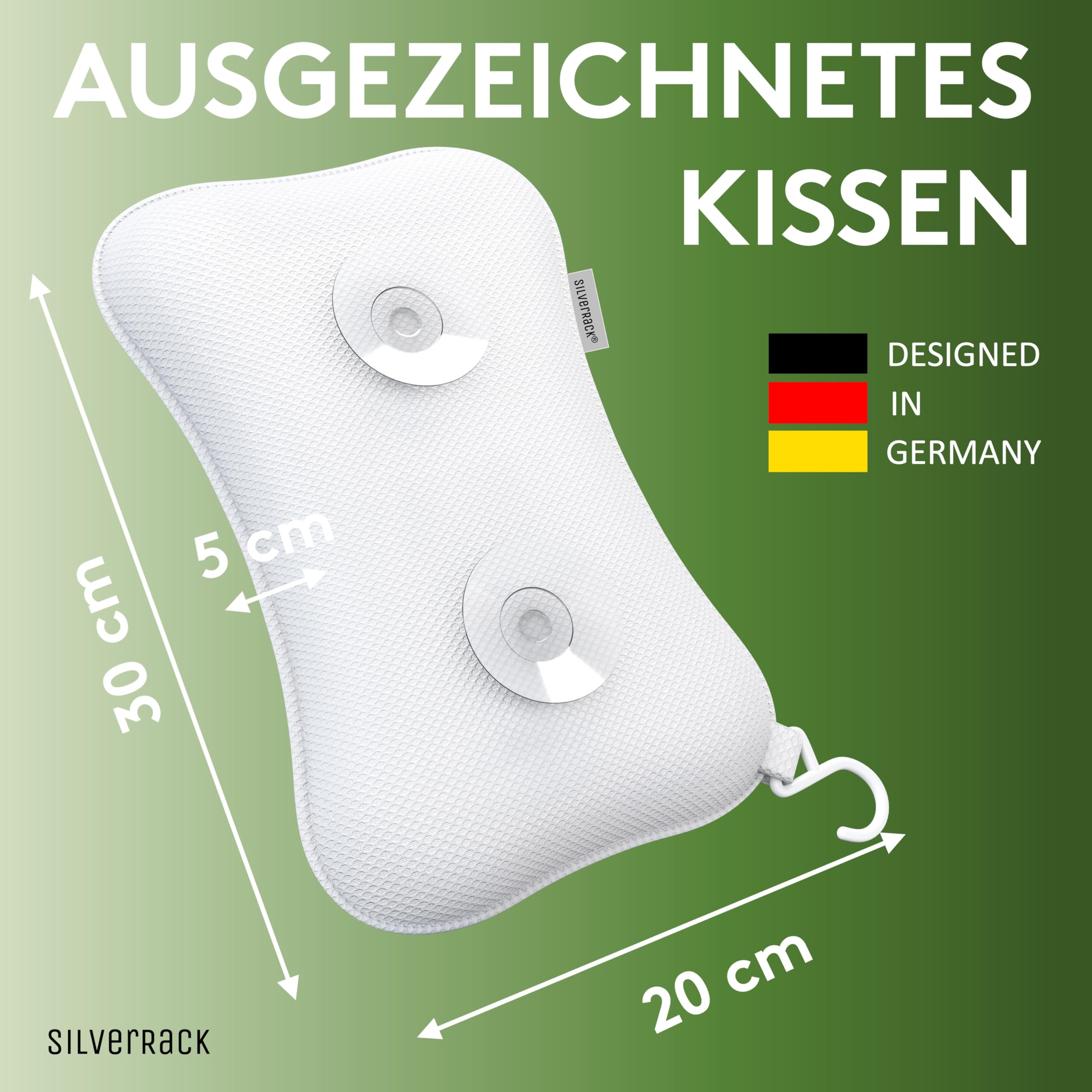 Cuscino Per Vasca Da Bagno Con Ventose - Supporto Cervicale Ergonomico Per Idromassaggio