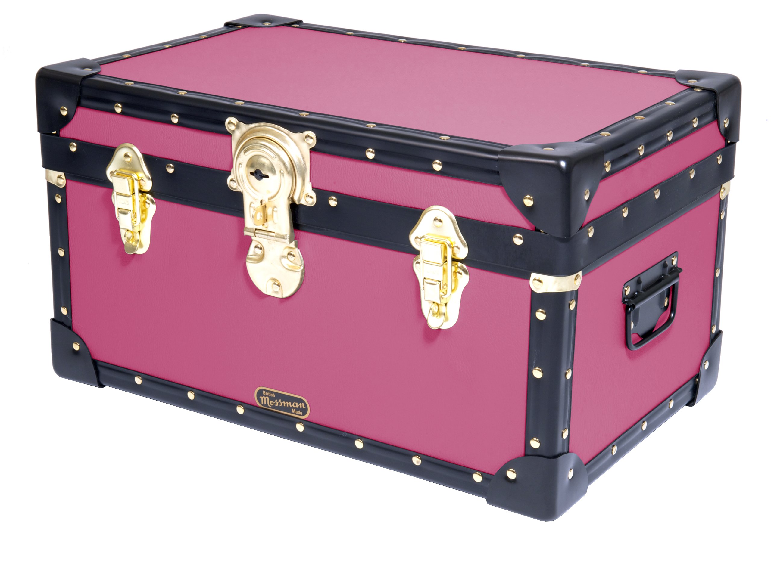 Mossman Tuck Box With Cabin Lock, Home, School, Office Storage Solution (Pink)