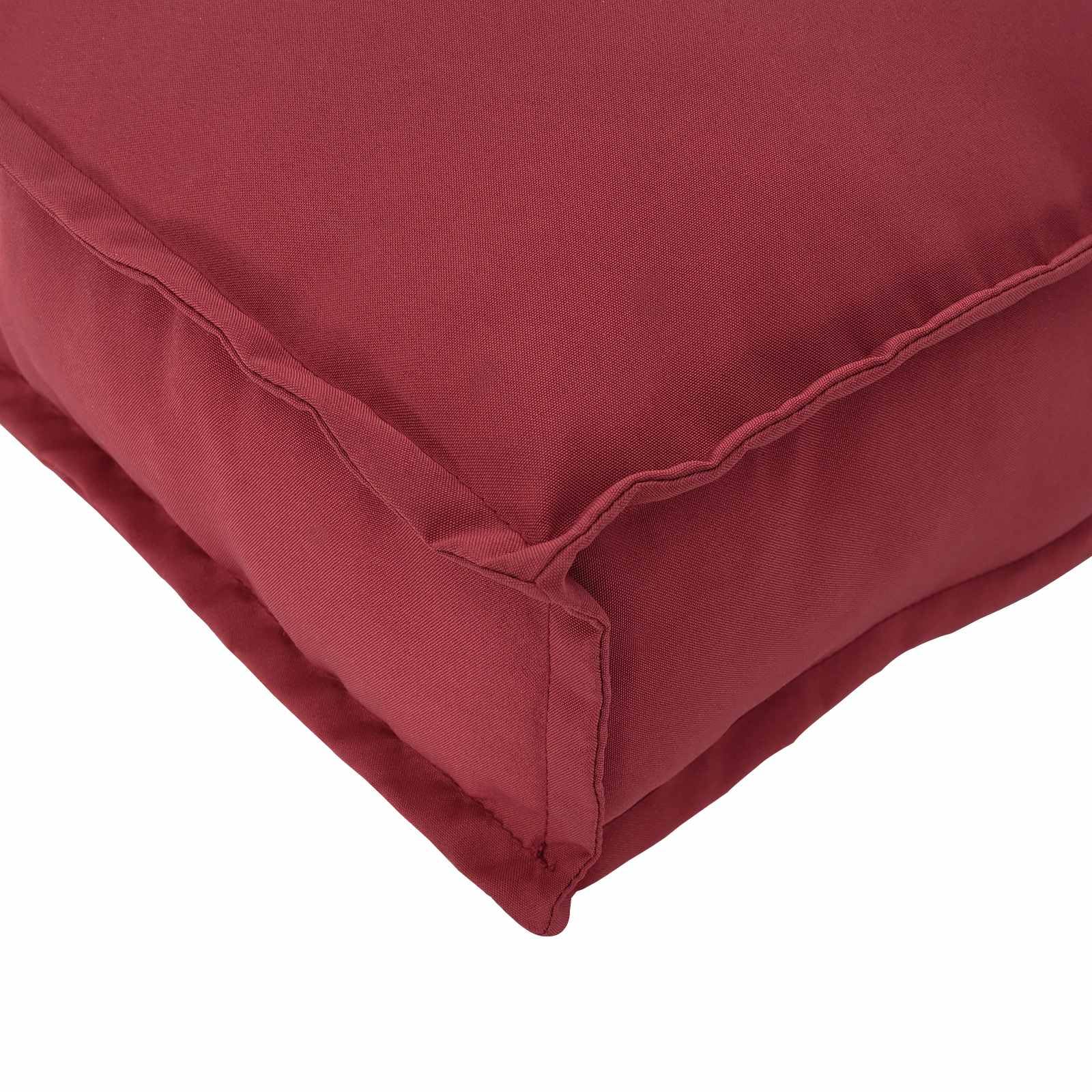 VidaXL Cuscino Per Pallet 60x60x12 Cm In Tessuto Oxford Floreale - Cuscino Impermeabile Con Fodera Rimovibile Per Esterno E Interno, Giardino E Terrazzo