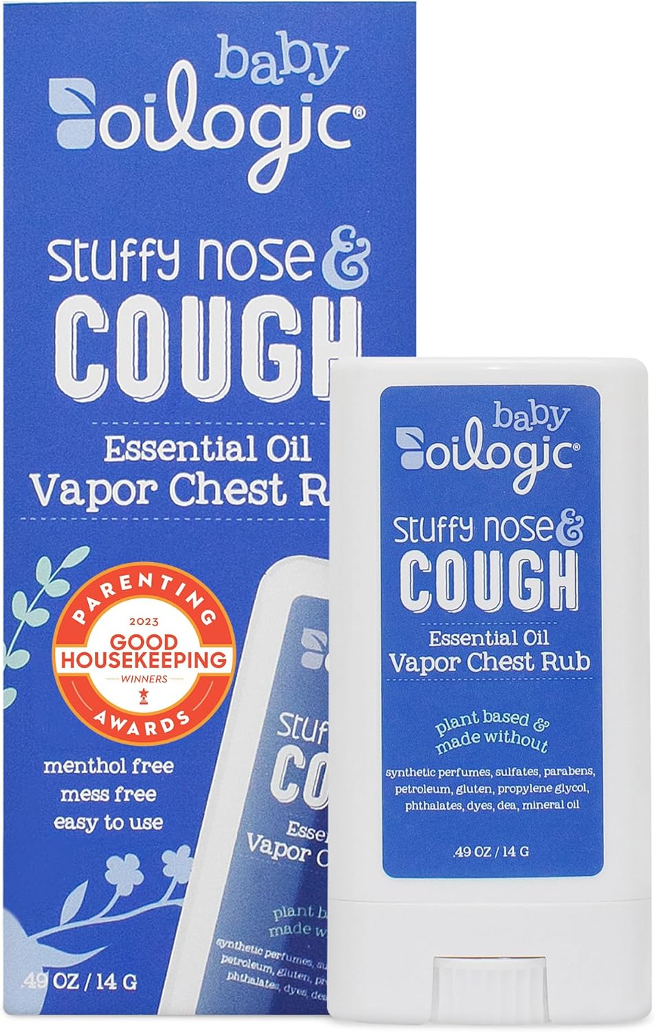 Oilogic Soothing Vapor Chest Rub, Stuffy Nose & Cough