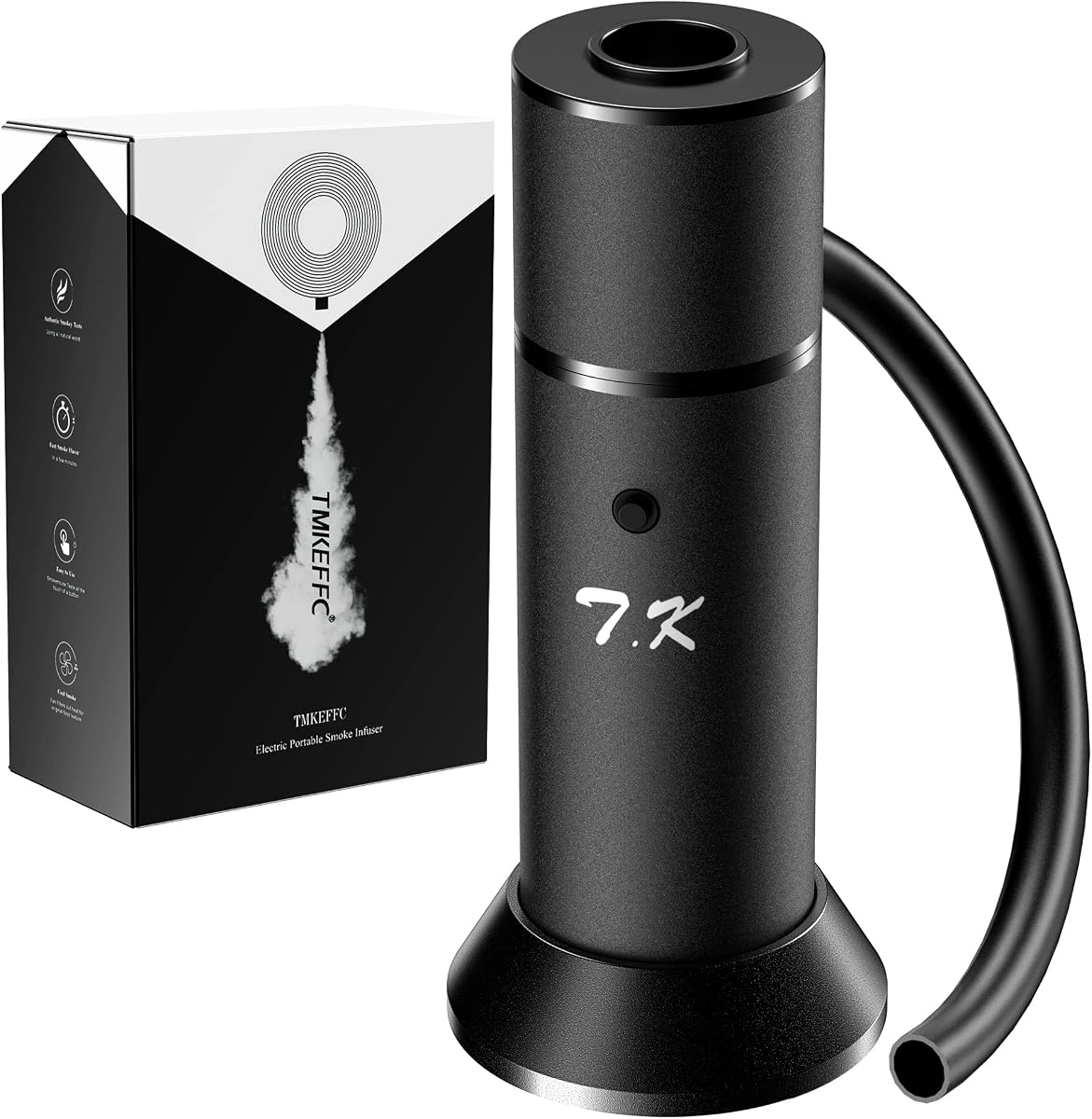 Cocktail Smoker Kit with Smoking Gun, Cup Cover & Wood Chips | Portable cocktail smoker kit with smoking gun, cup cover, wood chips and cold smoke for food and drinks.