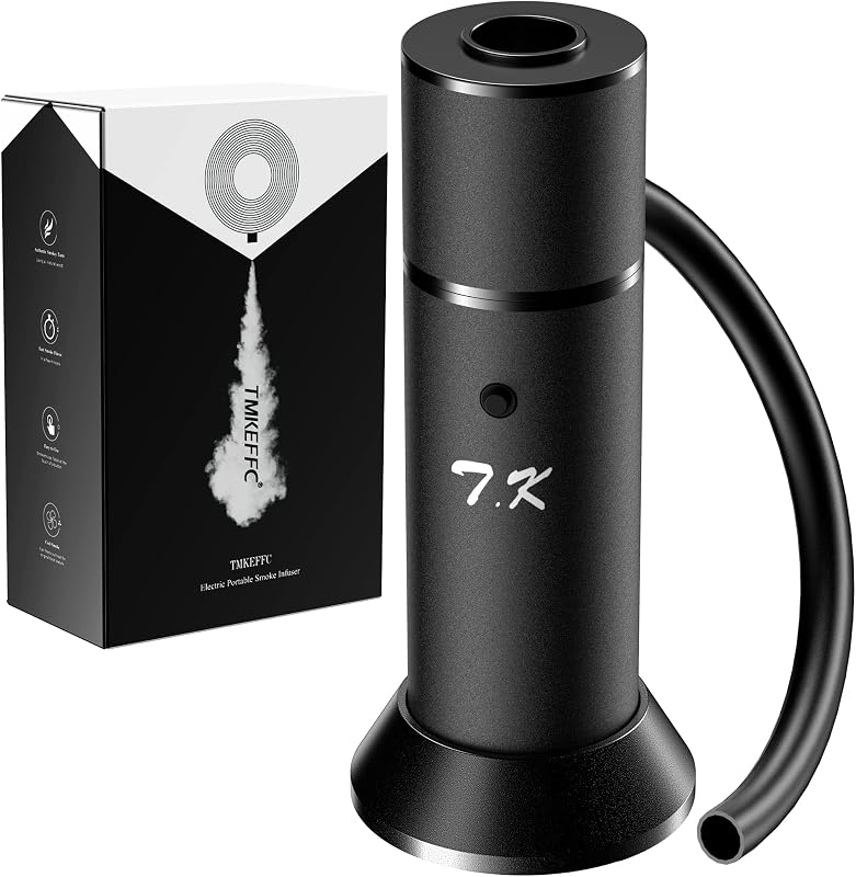 Cocktail Smoker Kit with Smoking Gun, Cup Cover & Wood Chips | Portable cocktail smoker kit with smoking gun, cup cover, wood chips and cold smoke for food and drinks.
