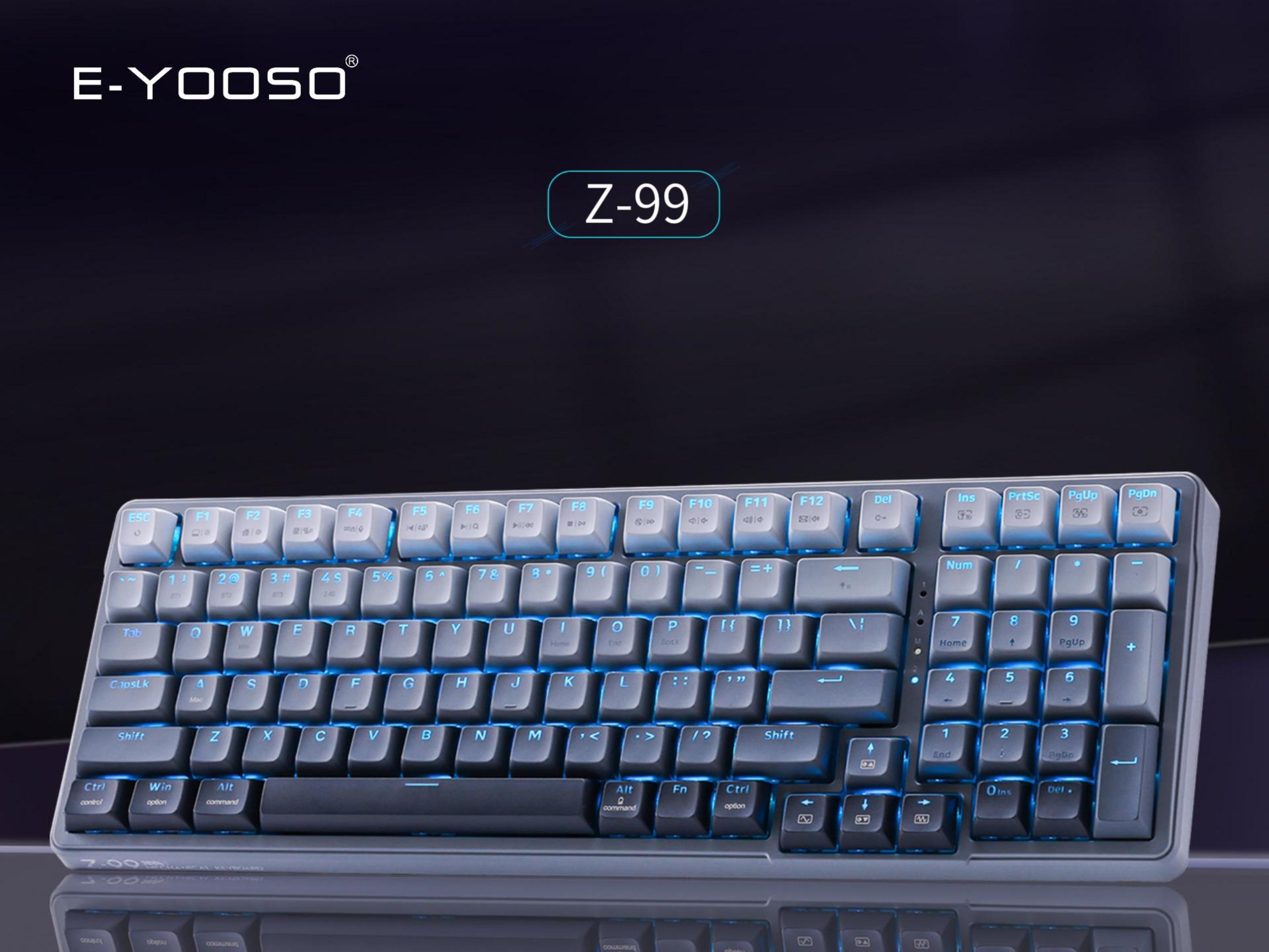 Amazon.com: E-YOOSO Z-99 Gaming Keyboard Wireless with Triple Mode
