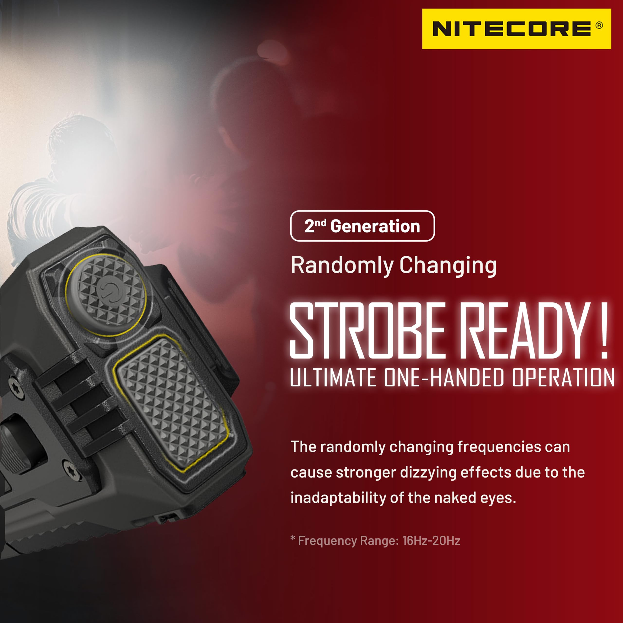 Nitecore EDC37 - Torcia tattica EDC da 8000 lumen con portachiavi retrattile
