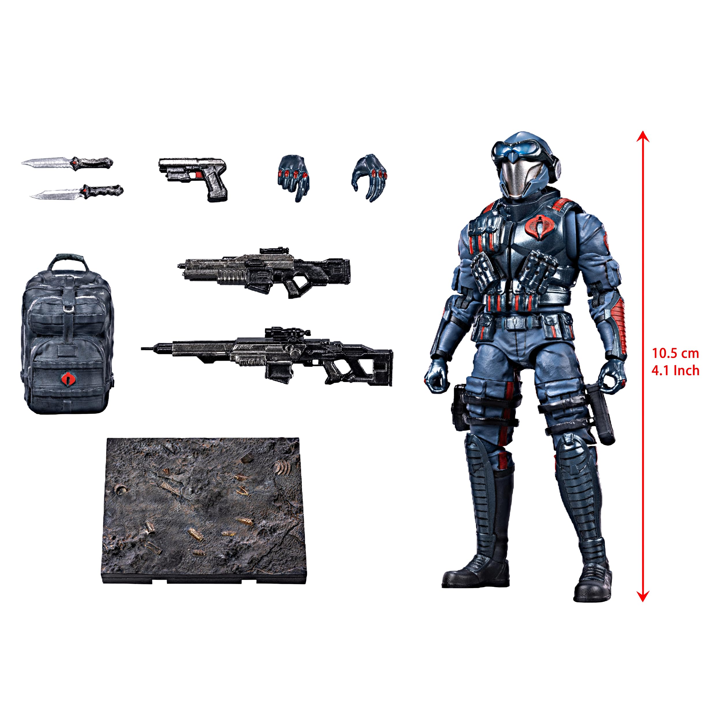 TOYVERSE HIYA 1/18 Figurka akcji, Ekskluzywna Mini Seria, Special Forces Cobra, Model Postaci z Przestawialnymi Stawami, 15+ lat