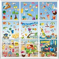 Vista 1 de 134 unidades de calcomanías de verano para ventanas de vidrio