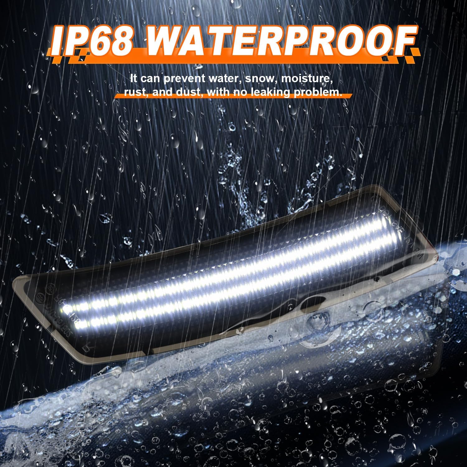 2PCS LED Front Bumper Side Marker Lights (L&R) for VW Volkswagen Tiguan 2018-2024 / for Volkswagen Beetle 2012-2019 - Smoked Lens, Plug & Play, Refer OE# 5C5945072A/5C5945071A (White light)