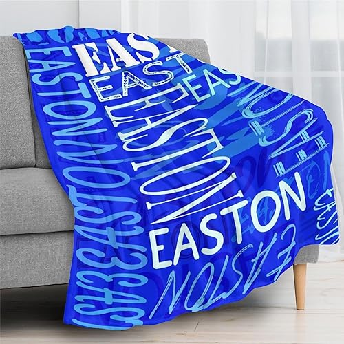 Miniatura 10 de Manta personalizada con nombre para adultos y niños, manta de franela personalizada (Variedad 02, 30 x 40 pulgadas)