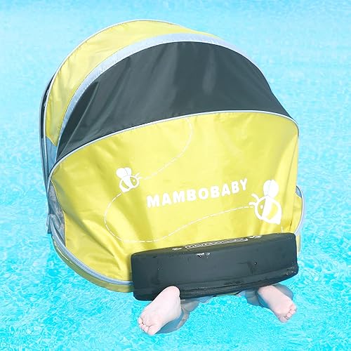 Miniatura 9 de Mambobaby Float Add Tail - Flotador de natación para bebé con dosel, piscina sólida, entrenamiento de natación, flotadores de agua sin aire, anillo