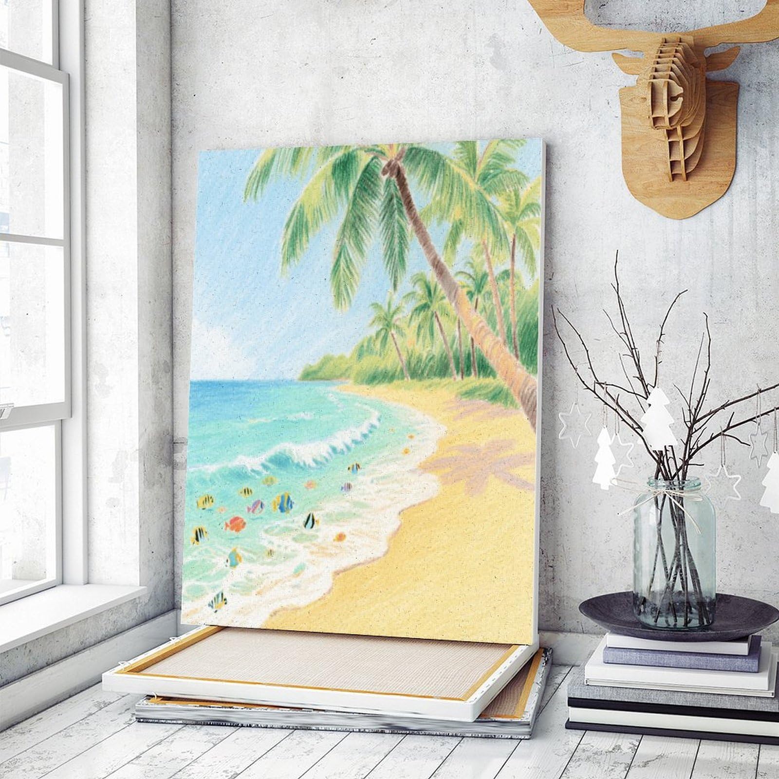 KOAYUBFC Malen-nach-Zahlen-Set für Erwachsene, Anfänger, Erwachsene, Malen-nach-Zahlen-Kits auf Leinwand, Acryl-Ölfarben, Gemälde mit Pinseln als Geschenk, Wanddekoration für Zuhause, Wanddekoration