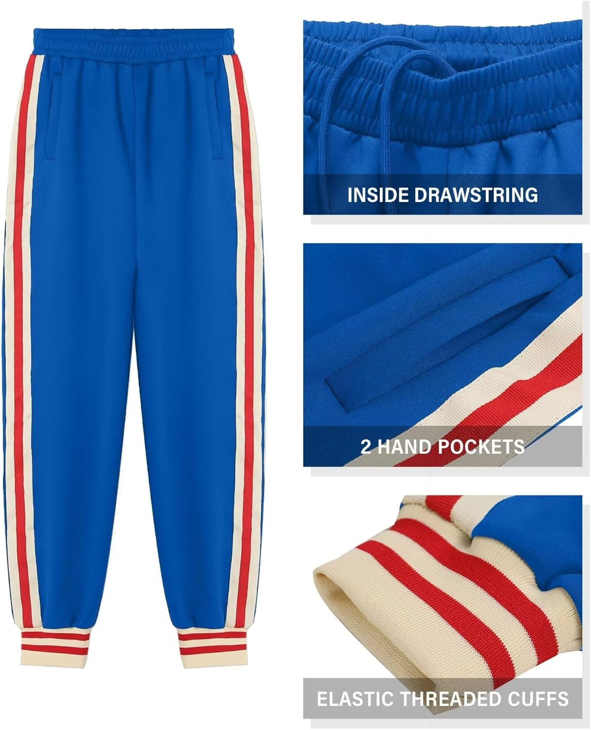 Boys' Tracksuits Set Long Sleeve Full Zip Active Jackets & Jogger Pants Suits 2 Piece Kids Sweatsuit for 4-12 Years - Image 5