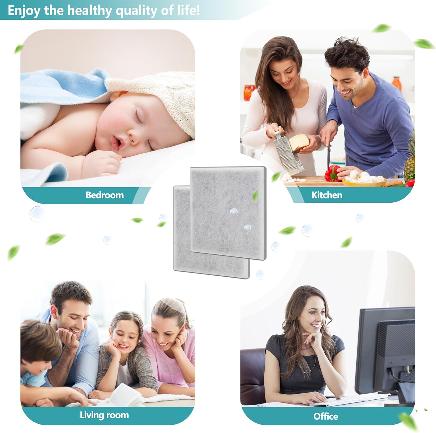 Replacement Filter Compatible with Pure Enrichment PureZone Air Purifier PEAIRPLG, H13 Grade 3-in-1 Air Filter, Part number PEAIRFIL, 2-Pack - Image 6