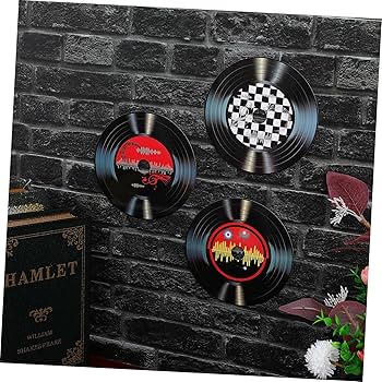 Amazon.co.jp: HONMEET 12個ビンテージ風 レコード 壁飾り