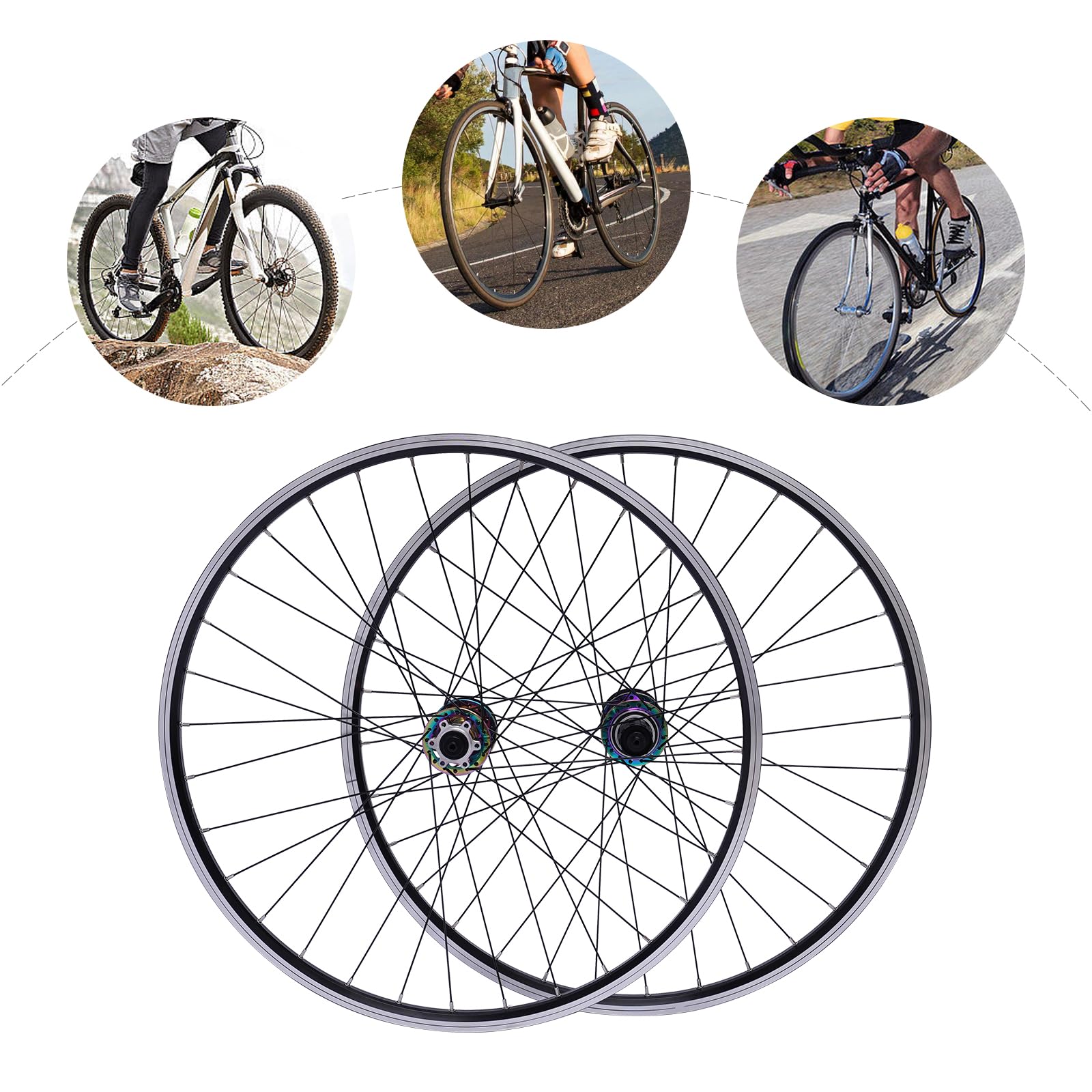 Zestaw kół do roweru górskiego, 29 cali, aluminiowa felga do roweru górskiego, zestaw kół do roweru górskiego, zestaw kół do roweru górskiego, hamulec tarczowy, szybkomocujący, przednie koło, tylne