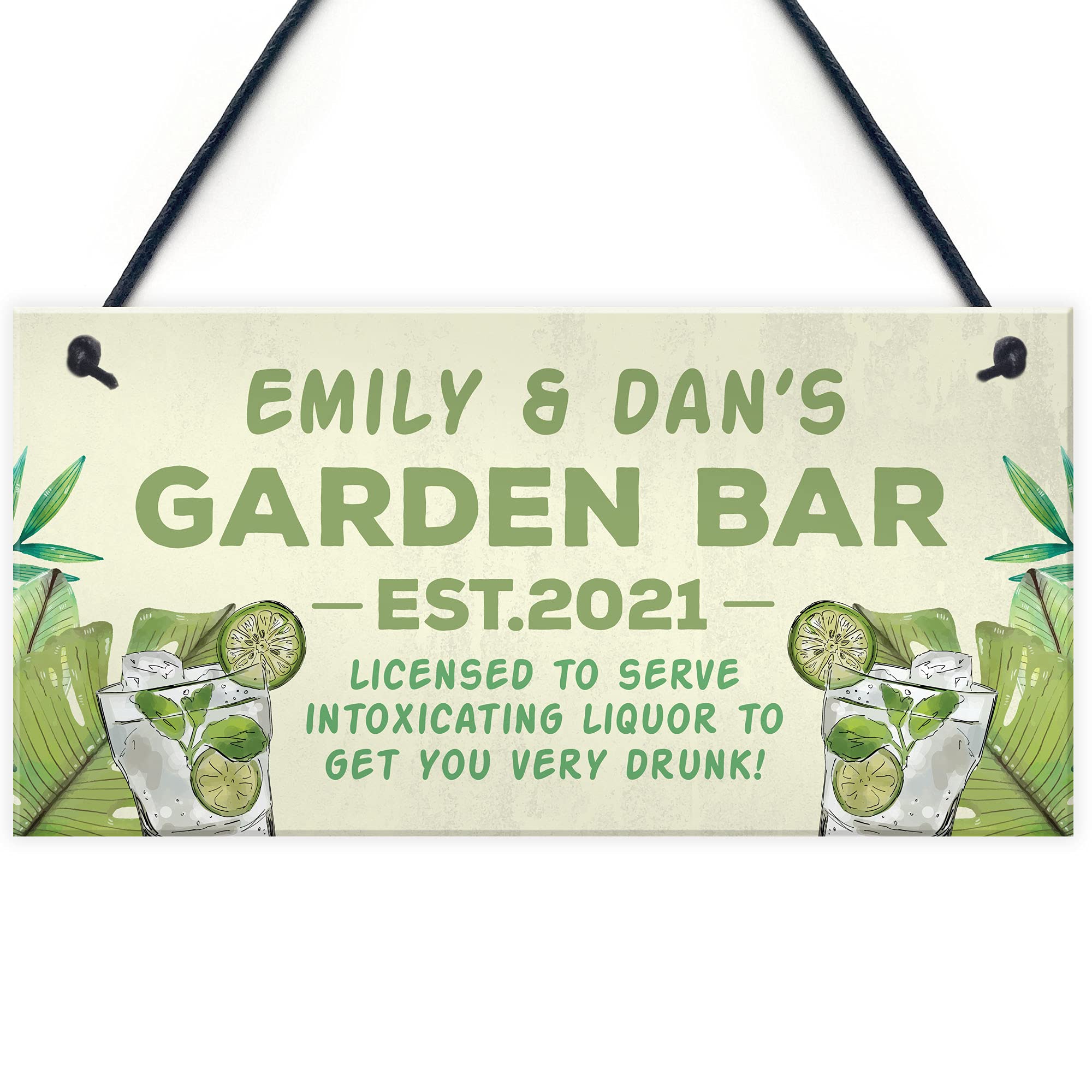 Bar Signs For Home Bar Personalised Garden Sign Any Name Funny Pub Sign Home Gift