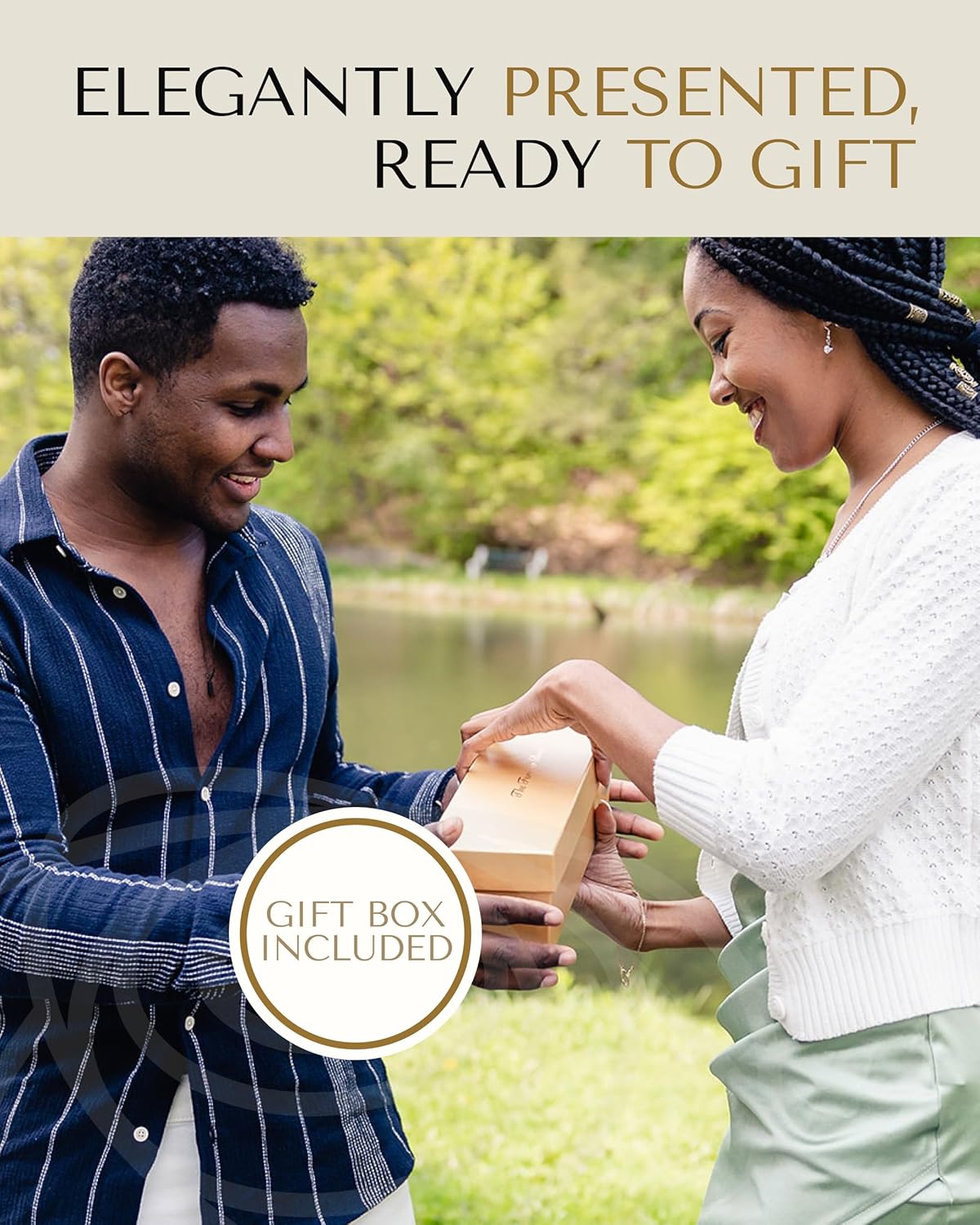 Forever Rose Real Red Rose Dipped in 24K Gold with Gold-Trimmed Petals and Stem, Handcrafted Preserved Rose in Luxury Gift Box, Romantic Gift for Her - Image 4