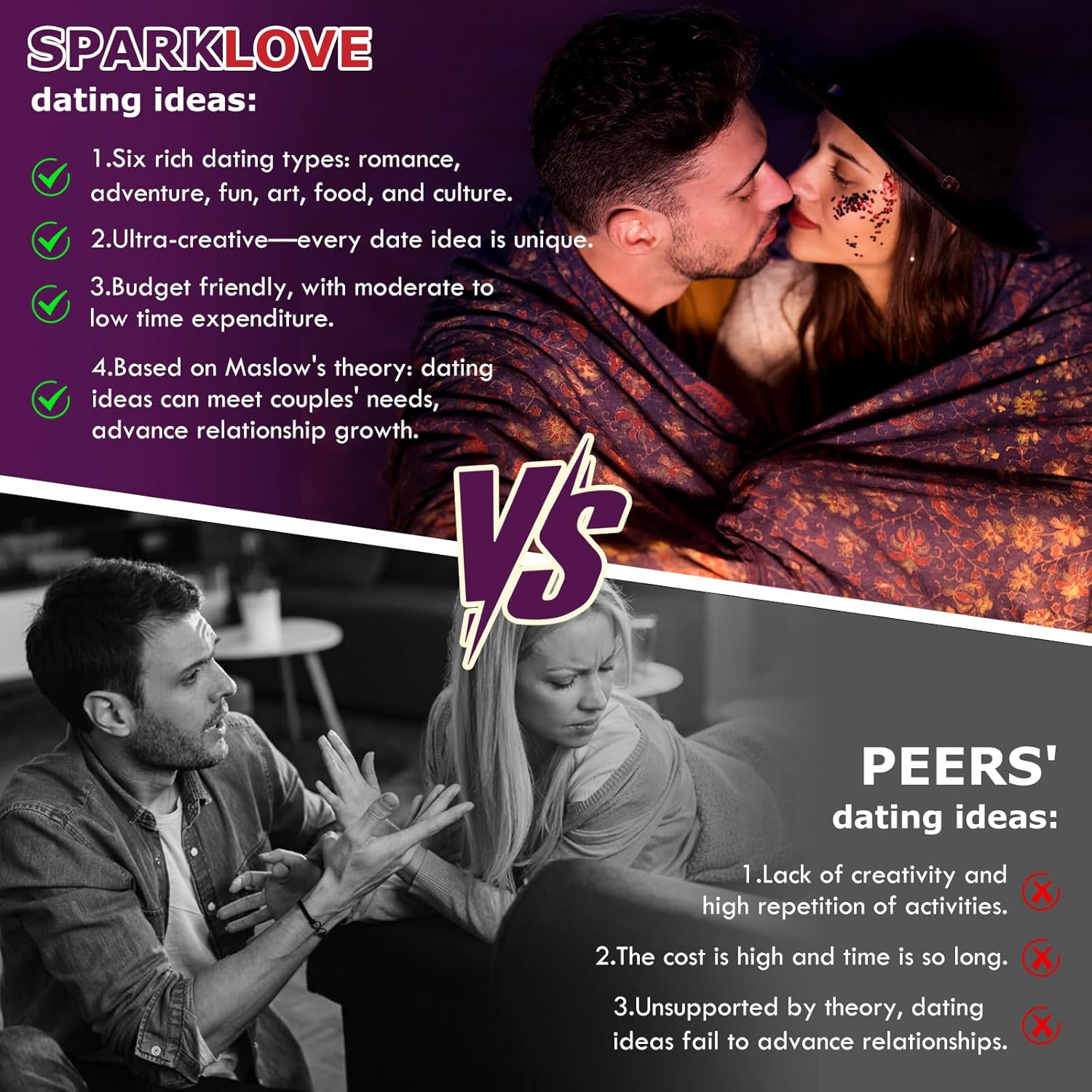 Valentines Day Gifts for Him Her -50 Fun & Adventurous Date Ideas Scratch Off Cards - Young Couples & Newlyweds Edition for Her, Him, Girlfriend, Boyfriend Valentines Day Card. - Image 5