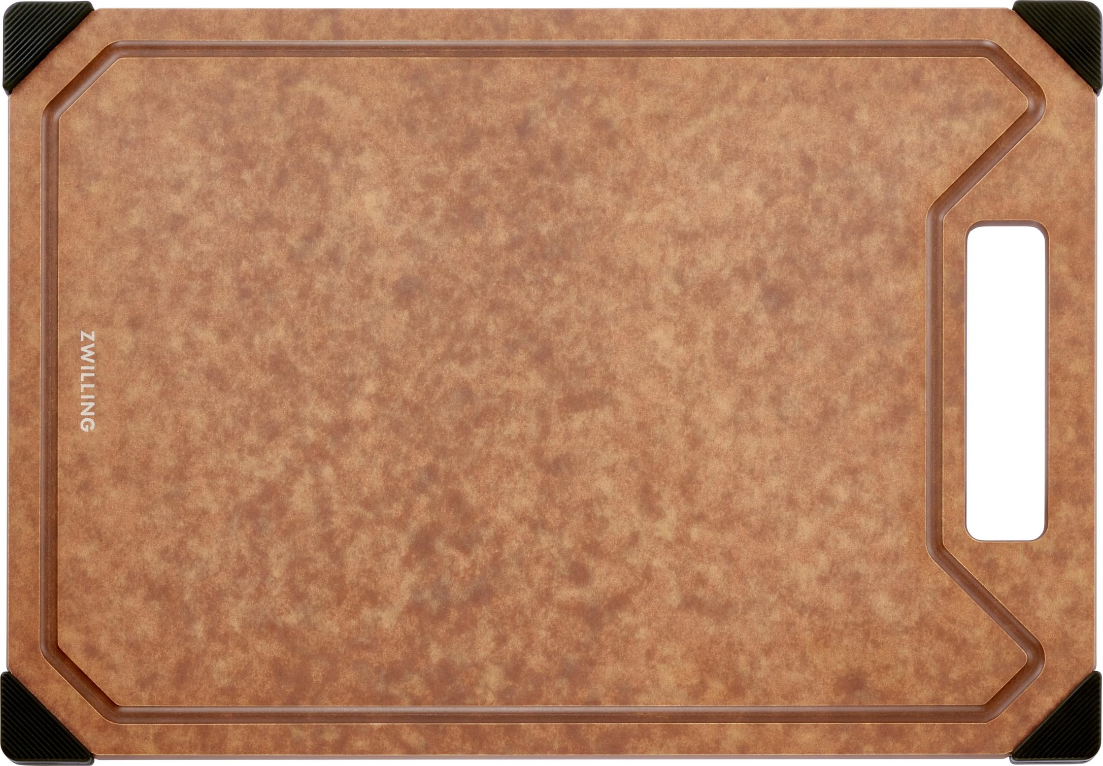 ZWILLING Z1031-038 Schneidebrett aus Holzfaser, braun, mittelgroß, Tee, kratzfest, spülmaschinengeeignet