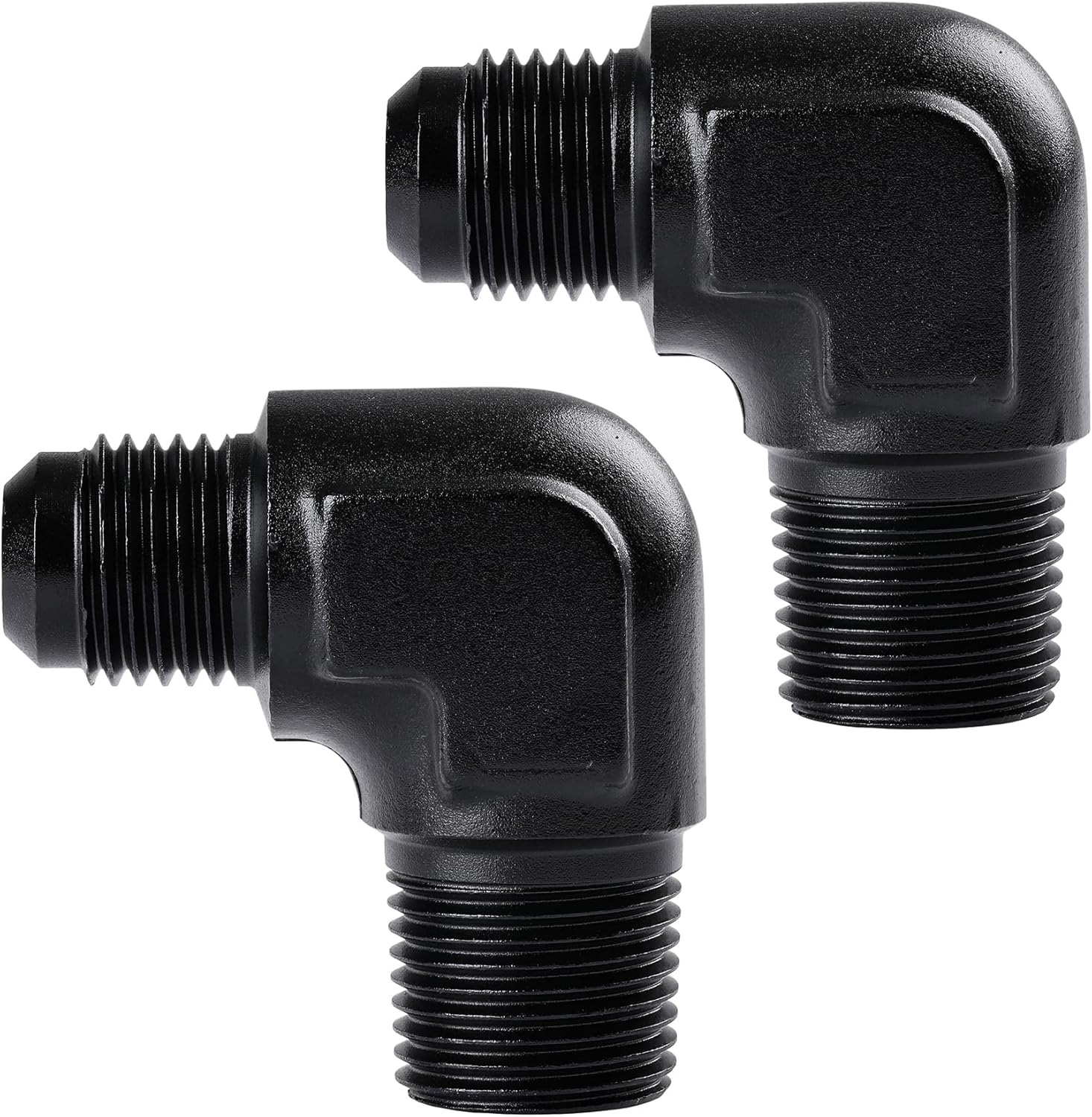 AN To NPT 90-Degree Adapter Fitting [-6 AN Male To 1/2 In. NPT - Foto 9