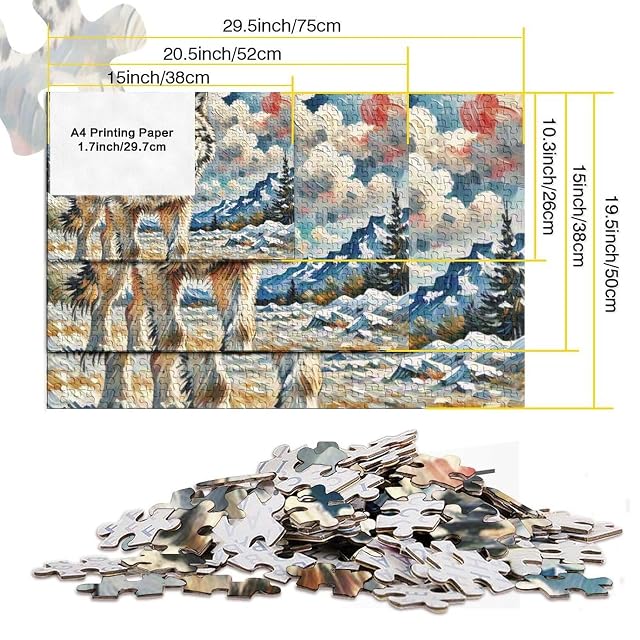 Foto 5 de 7 de Lobo 1000 Piezas Puzzle Animaleses A Partir De 14 Años Exclusivo Alta Definición Juego EduGatoivo Colección…