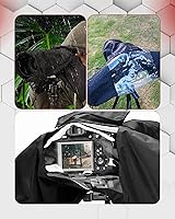 Vista 3 de REFLEX CAMERA Funda protectora universal impermeable para lluvia DSLR/SLR con mangas de cordón y ventana de visión transparente para Sony, Canon