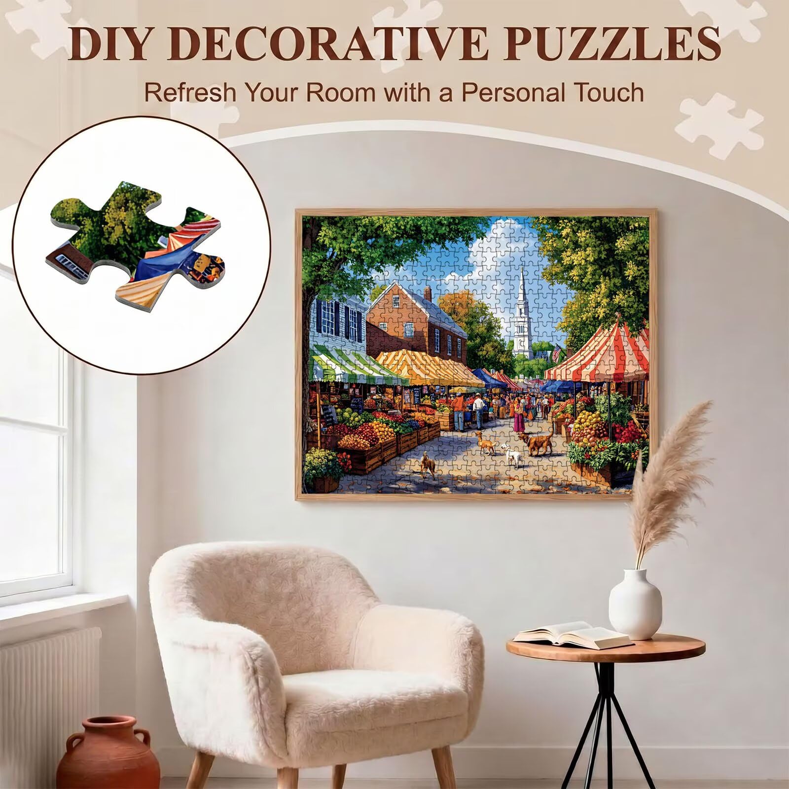 Dibujos animados calle Puzzle de 2000 Piezas, Juego de Mesa Familiar de Madera - Rompecabezas Adultos para Toda La Familia, Rompecabezas Educativo DIY y Antiestrés - Regalo de Mujer, 99 x 70 cm f0-537