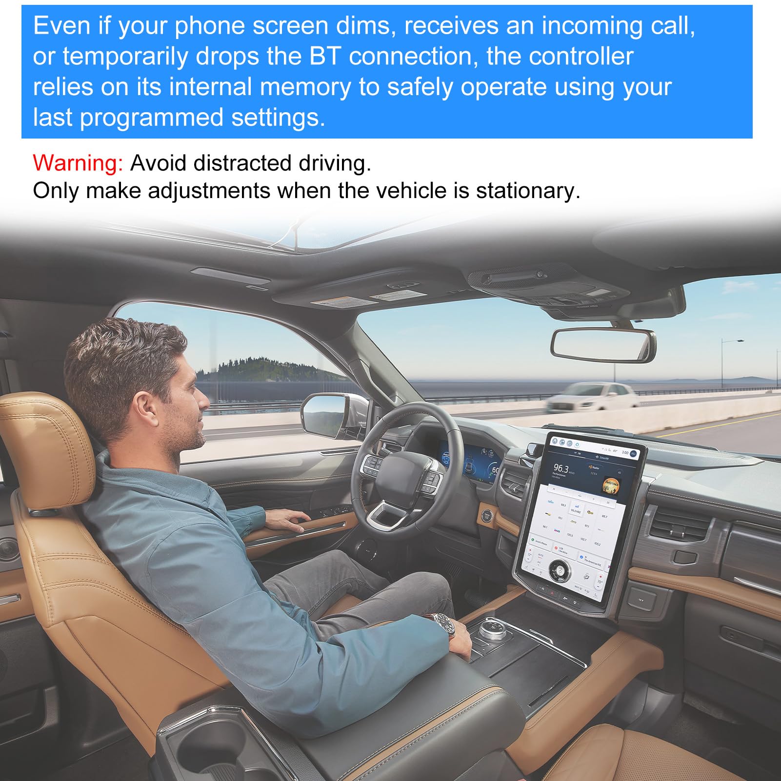 Haofy Moduł Bezprzewodowy z 7 Pinami do Kontrolera Hamulca Przyczepy Bluetooth | Interfejs holowania aplikacji na smartfona, automatyczna kalibracja akcelerometru 3-osiowego, instalacja gniazda RV bez