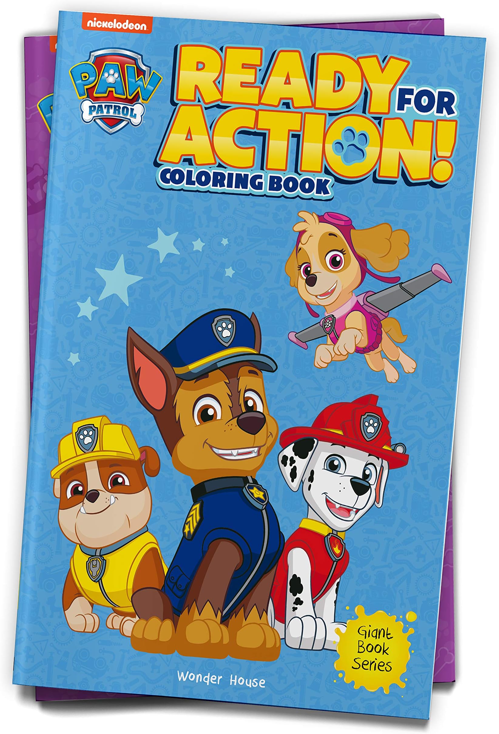 Wonder House Books Ready For Action! : Paw Patrol Giant Coloring For Kids Paperback