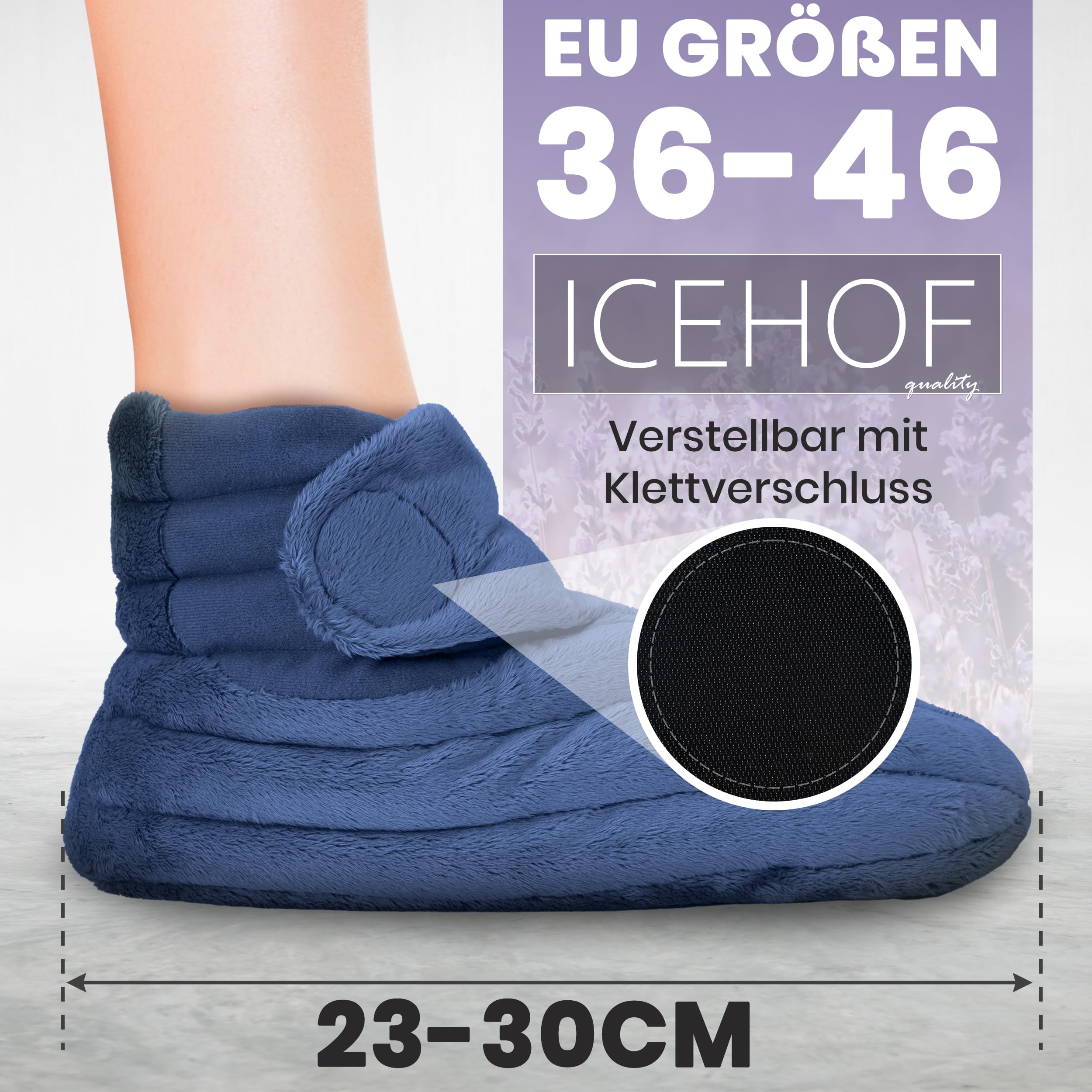 ICEHOF Calentador de pies para microondas