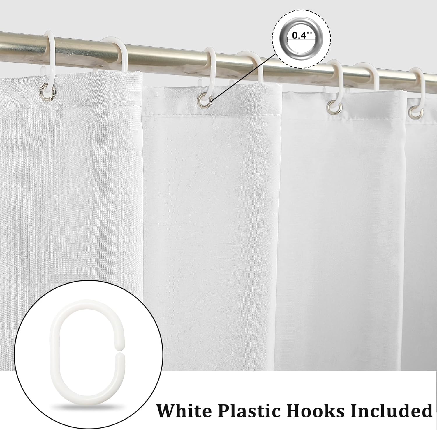 Boho Farmhouse Shower Curtain, Waterproof Fabric Shower Curtain Set with Tassels, Modern Bohemian Vintage Rustic Shower Curtains for Bathroom 72x72 Inch