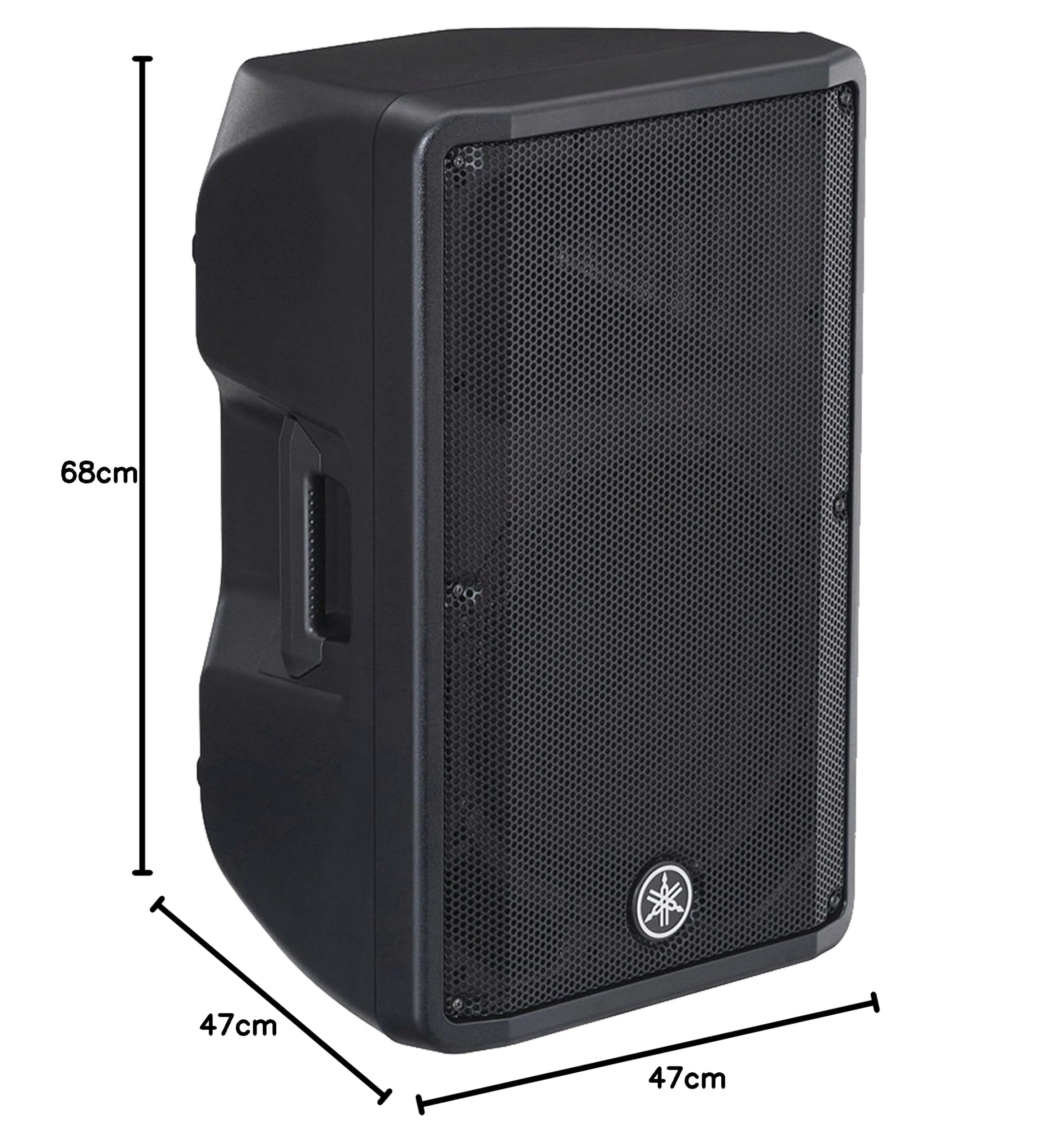 YAMAHA Dbr12 Monitor Diffusore Cassa Attiva Professionale, 1000 W, Nero
