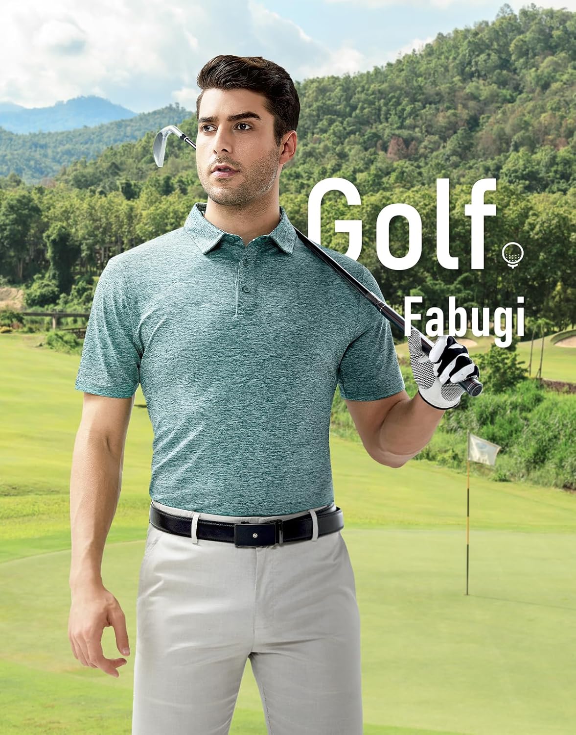 Men's Quick Dry Golf Polo Shirt Moisture Wicking Performance Short Sleeve Athletic Golf Shirts for Men - Image 5